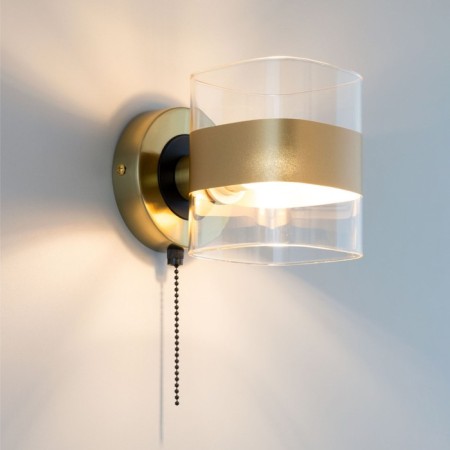 Sconces Citilux "Virta" CL140311, 12x12 cm, 1x60W, E14, brown color-15