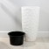 Kashpo for flowers with an insert "Mosaic", 42 l (9 l), white color