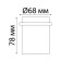Lamp built -in Novotech. Butt, 50W, GU10, 78x68x68 mm, black color