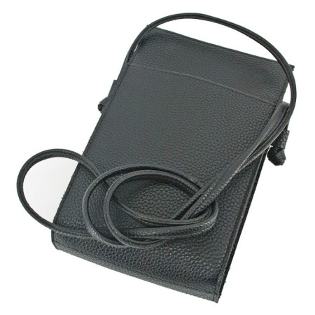 Women's bag B2812-00140, Black color, genuine leather, 13x6x22 cm-2