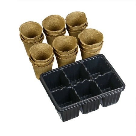 Set for seedlings: peat pot 6 × 6 cm, cassette for 6 cells, Greengo-2