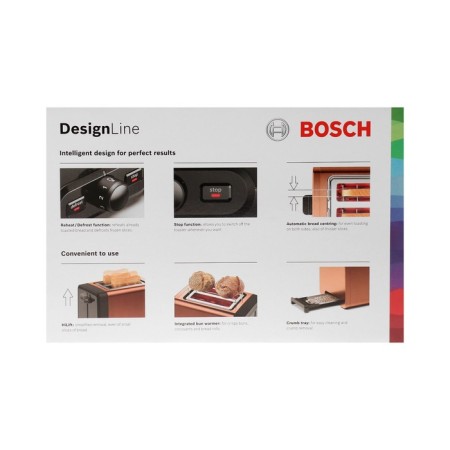 Toster Bosch Tat4P429, 970 W, 6 frying modes, 2 toasts, brown-black-9