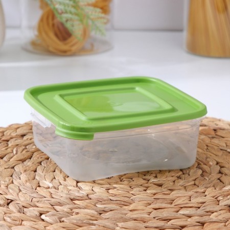 A set of food containers "Cascade", 14 × 14 × 5.5 cm, 700 ml, 3 pcs, color mix-2