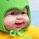 Funny doll in a hood 55cm, mix
