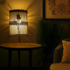 Lamp wall -mounted from the rattan 