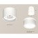 Ambrella Light Acrylic lamp, XS8110005, GX53 LED 12 W, white sand, white matte