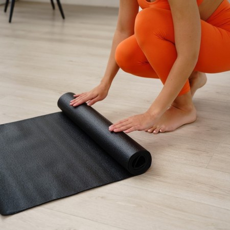 Sangh yoga rug, 173x61x0.3 cm, black color-7