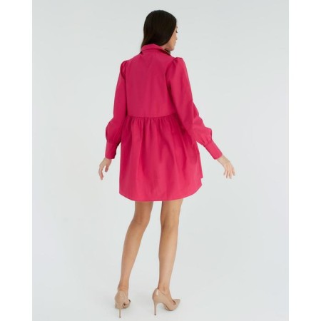 Dress summer female mist size 46, pink-4