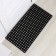 Muddy mud -bearded rug, 50 × 100 × 2.2 cm, black color