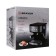 Brayer BR1114 coffee machine, Rozhkova, 1100 watts, 1.5 l, cappuccino, black-silver-silver