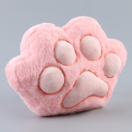 Soft toy "paw", pink color-1