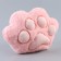 Soft toy "paw", pink color