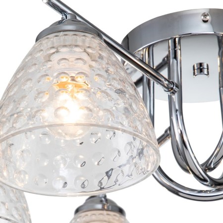 Ceiling lamp 6x60W E27, size 56x56x20 cm-2