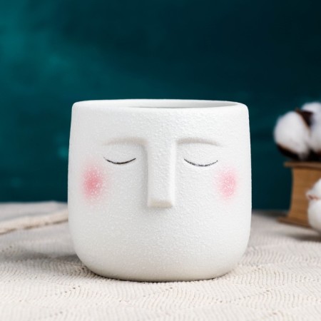 Mr. Twix pot 10x9.5cm, white, 0.6l, D-8.5-1