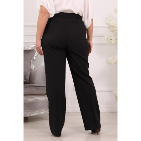 Female trousers, size 46, black color-8
