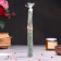 Magic candle "Cash" with grass, green, 20cm
