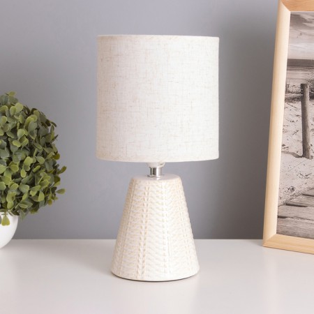 Table lamp "form" 1x40W E14 beige 14x14x29cm