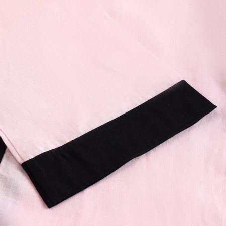 Women's bathrobe long SL Home "Rose" size 44-52,100% flax, 150g/m2-2
