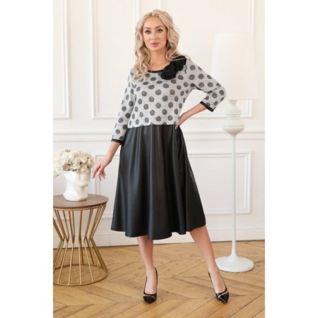 Women's dress, size 42, gray color-9