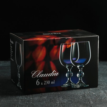 A set of glasses for the wine "Claudia", 230 ml, 6 pcs-1