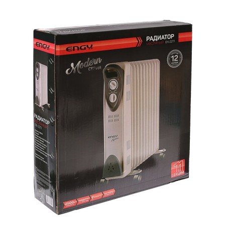 ENGY EN-2211 Modern, Oil, 2500 W, 11 sections, white-3