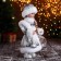 Snow Maiden "in a magnificent fur coat" with blue jewelry, 14x30 cm