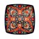 Largan Rishtan ceramics "Flowers", 25 cm, square, red