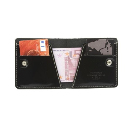 M-955 Pearl on the button, a map for cards (2)/bill, black color 9.5x9.5x1cm-1
