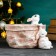 Kashpo-Organizer "Rabbit in Lukoshka" beige, 14x17x20 cm