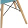 Stool Ben array of beech/metal/fabric, natural/blue 41x39x44 cm