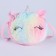 Plush handbag "unicorn" on the lace, the color is pink
