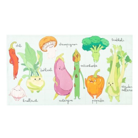 Ethel towel Funny Vegetables 40x73 cm, 100% cotton, sarzha 190 g/m2-1