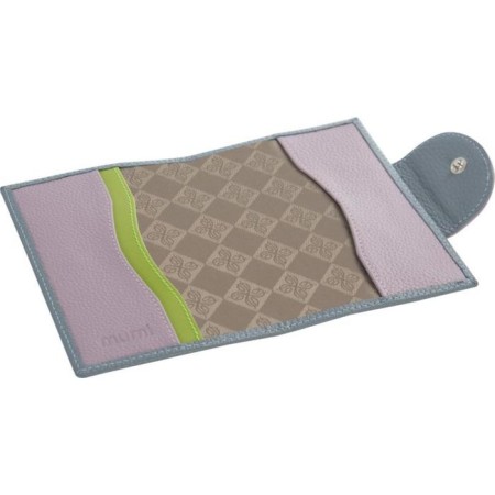 Gift set: cover for passport and key holder, blue color-2