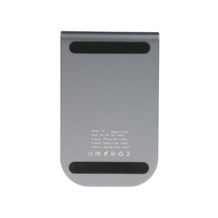 Wireless charger T3, 3 in 1, 15 W + 5 W + 5 W, MAGSAFE, silver-8