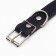 Collar combined leather/tarpaulin, dimensionless, 70 x 3.5 cm, Osh 25-60 cm, blue