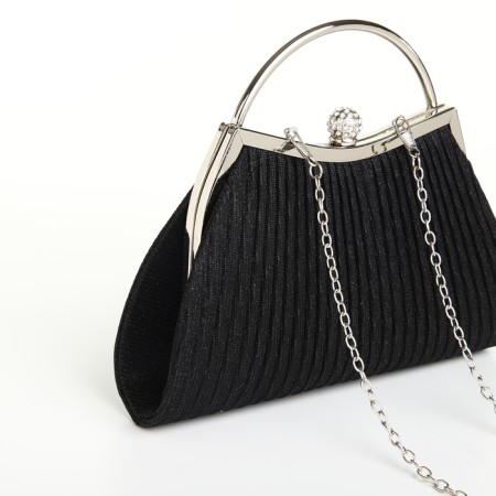 Female bag on farmar, black color-3