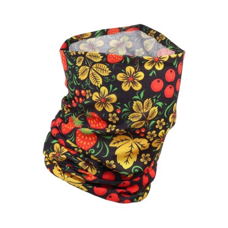 Buff Tourist "Khokhloma" to protect from wind and dust, black