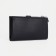 Women's wallet on the button, black color