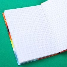 Notepad A6, 64 sheets, in a solid cover, gravity farz