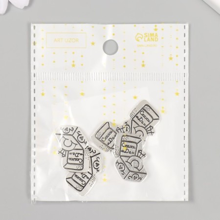Decor Metal for creativity "Ring in the box - Say" Yes "" 2.2x2.5 cm-3