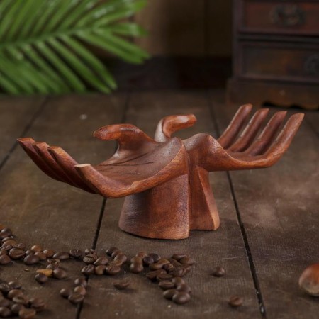 Souvenir tree "Care" brown color 20x8x8 cm-1