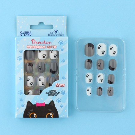 Children's hardy nails "Kotik", 12 pcs-1