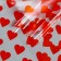Film Color "Hearts", red, 0.7 x 7.6 m, 40 μm, 200 grams