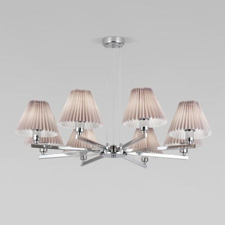 Suspended chandelier with lampshades PEONY, 40W, E14, 85x85x52 cm
