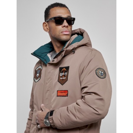 Male Winter jacket, size 56, brown color-11