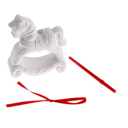 Christmas tree decoration for coloring "catka" with a suspension, brush-1