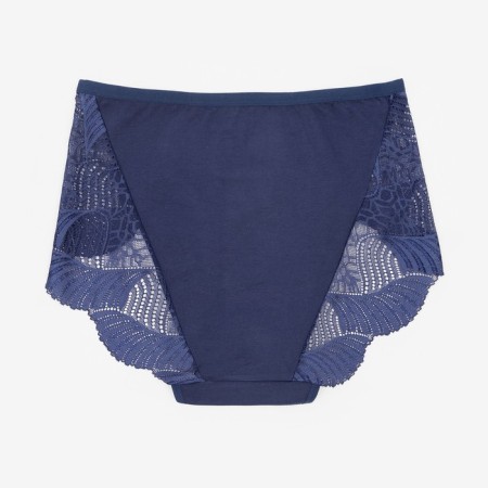 Panties female slips, dark blue color, rr 50-52-2