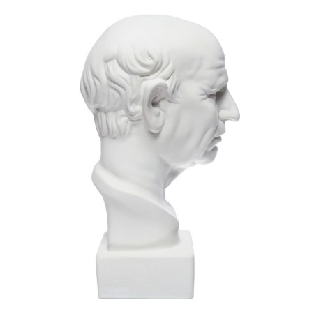 Gypsum figure Roman head, 25 x 25 x 60 cm-2