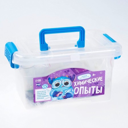 A set for creativity in a chest. Chemical experiments 5 in 1-7