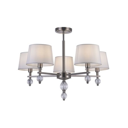 Milena 5x60W E14 chandelier Nickel-1